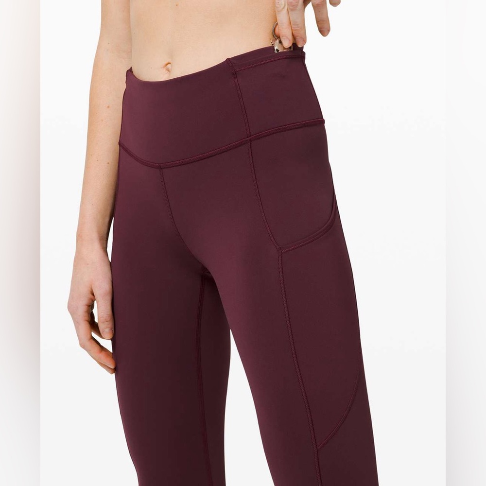 Lululemon speed up non reflective leggings full length 28”